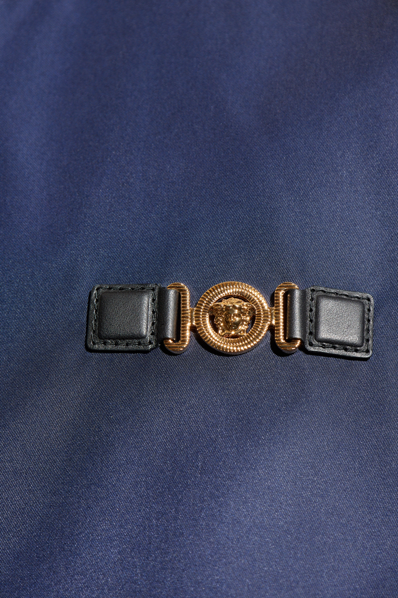 Navy blue Hooded jacket Versace - Vitkac Italy